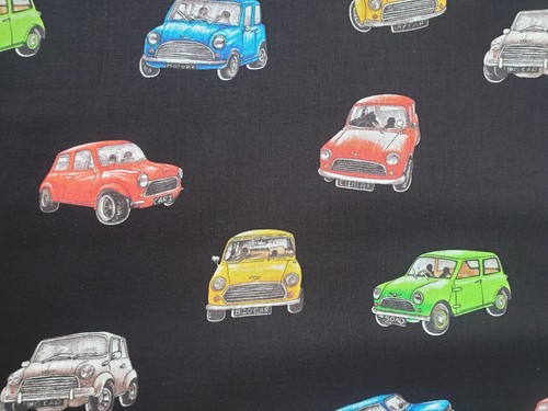 Mini car fabric 100 cotton - 100%,