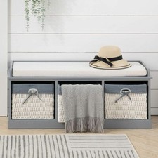 Wood Shoes Bench Cushion Seat