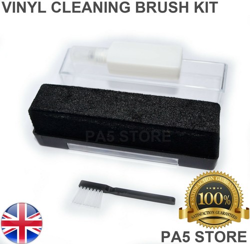 Vinyl record cleaner brush kit - record,