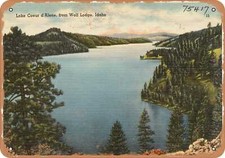 METAL SIGN - Idaho Postcard -