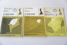 1977 1978 Canterbury Gravesham East Kent Bus Timetable x3 Maidstone