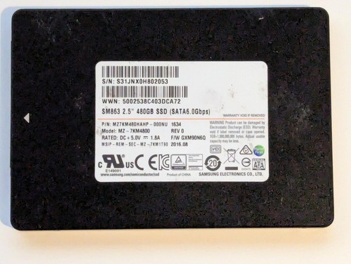 Samsung sm863 480gb - sm863,
