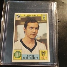 Album Panini World Cup Mexico 70, 1970 Unused Card  Red Black Back Beckenbauer 
