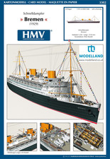 Ocean Liner Bremen IV Card Paper Cut Out Model Kit HMV 3302 Scale 1:250