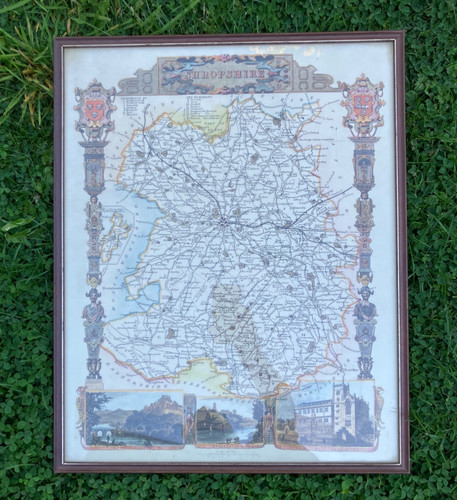 Framed print thomas moule map - thomas,