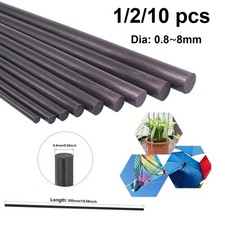 Black Glass Fiber Bar Diameter 0.8-8mm Insulation Material Solids Fiberglass Rod