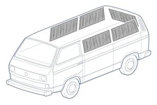 Curtain Set, 5 Piece, Brown VW