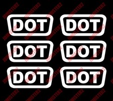 DOT Motorcycle Helmet Stickers