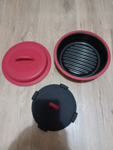 Microwave grill pan - with, lid