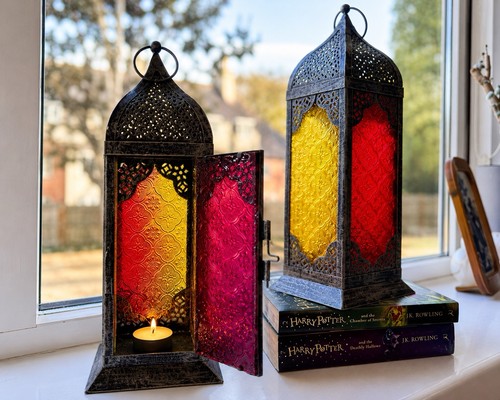 Pair moroccan style lanterns - moroccan,