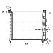 Radiator For Vauxhall Meriva MK2 1.3 CDTi AVA