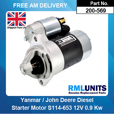 Starter motor for - motor, john