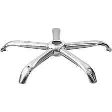 REBOXED 25" Chrome 5 Spoke Large Star Chair Seat Base Big Replacement Heavy Duty