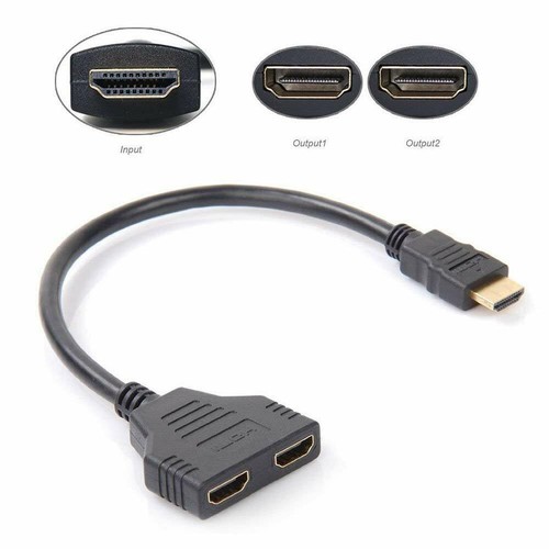 1080p hdmi male dual - male,