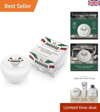 Luxury Italian Shaving Soap for Sensitive Skin - Green Tea & Lemon Scent 150ml