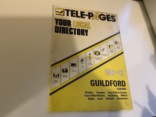 Vintage tele pages guildford - vintage, tele-pages
