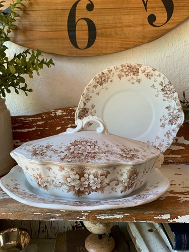 Antique ironstone brown - antique,