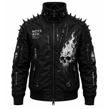Cyberpunk Skull Jacket Black