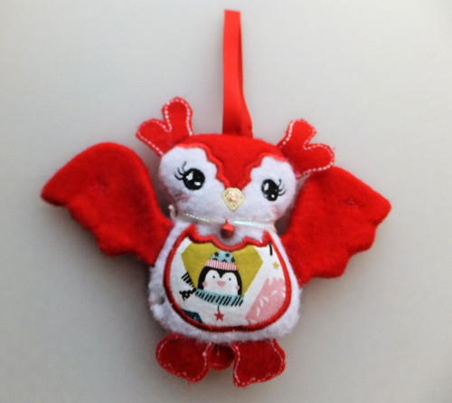 Felt owl christmas tree - felt,