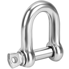 Lifting D Shackles with Screw Lock Heavy Duty Steel Durable Hook Ring