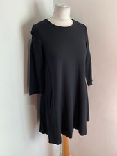 ME + EM Dress Size 6 VGC Black Mini short A line classic flippy pockets