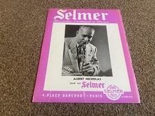 JBF71 ADVERT 11X8 HENRI PARIS SELMER CLARINET - ALBERT NICHOLAS