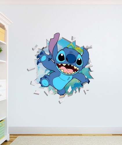 Stitch character wall - stitch, art
