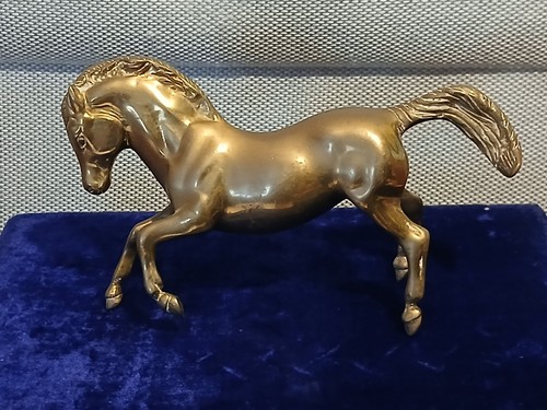 Reclaimed vintage brass horse - vintage,