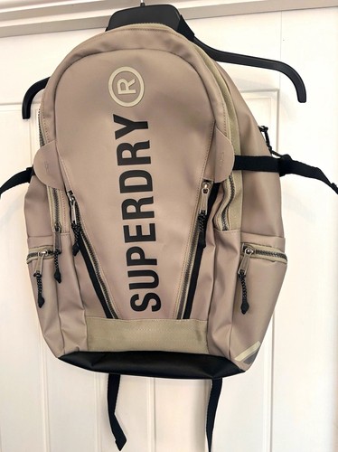 Superdry beige black daypack - superdry,