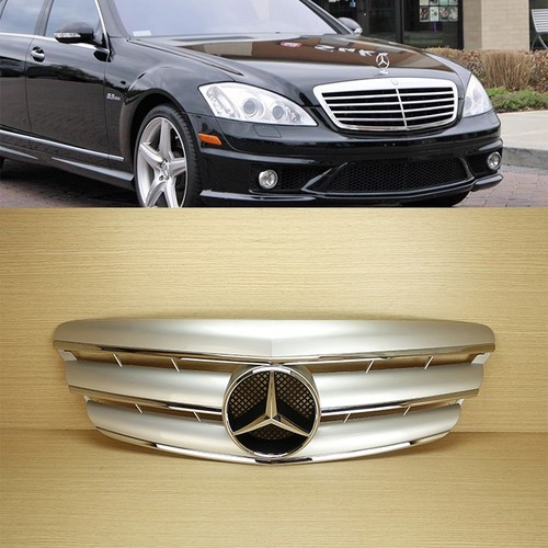 Silver front grille chrome - front,