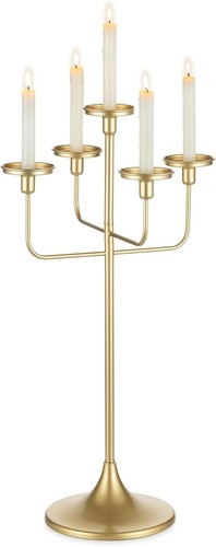 Sziqiqi gold candelabra candle - gold,