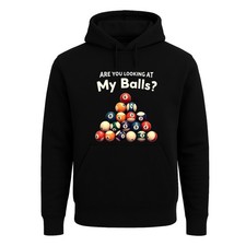 Billiard 8 Ball Play Pool Table Cue Stick Snooker Gift Joke Party Mens Hoodie