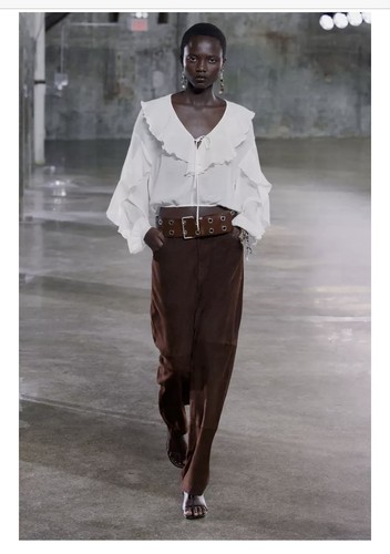Zara flowing ruffled - ruffled, blouse