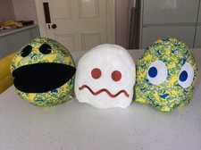 Pac Man Job Lot Bundle 7” Bandai Namco Ghost Pattern Asst plush Toy Collectable