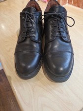 Mens Ravel Black Leather Shoes Size Uk 8 EU 42