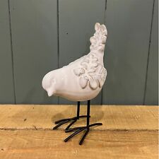Ceramic Bird Glazed White