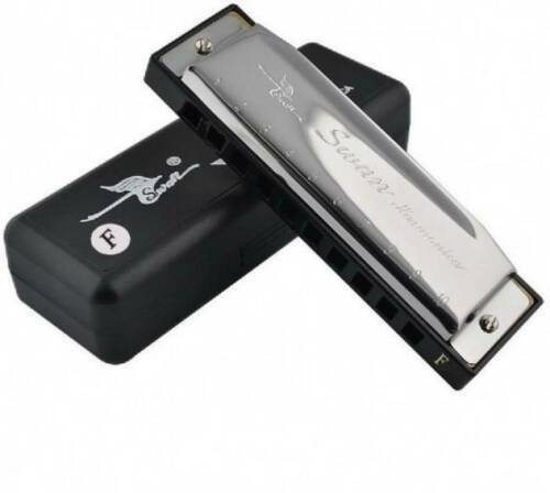 Swan silver harmonica - swan,