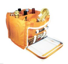 Picnic Set Orange Hamper Carry