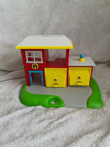 Red fire station toy - fire,