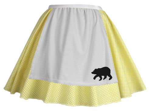 Adults yellow gingham - adults,