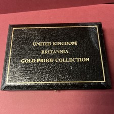 Empty Royal Mint UK Britannia Gold Proof Collection 1990 With COA