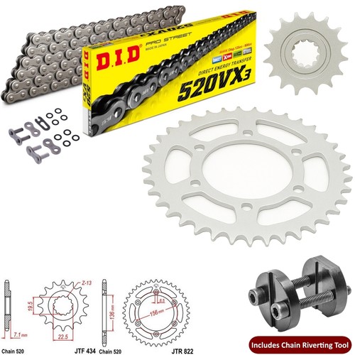Dr400 chain and sprocket kit - sprocket,