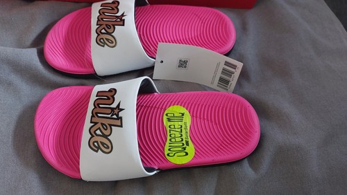 Nike kids sliders pink white - nike,