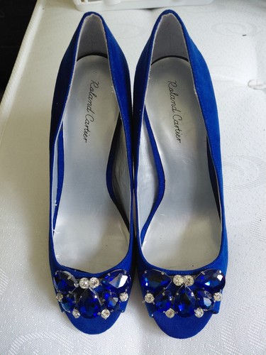 Roland cartier navy open toe - navy,
