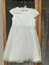White flower girl dress paired