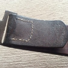 Original WWI Imperial German Army Leather Belt Dated 1915 Regimental Unit Marked