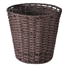 Round Wicker Waste Paper Bin