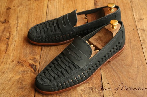 Russell bromley blue woven - russell,