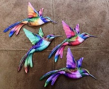 Piece metal hummingbird wall - piece,