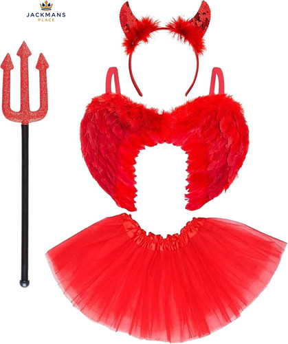 4pc kids devil costume - kids,